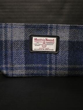 NWOT Harris Tweed Womens Hand Woven Cosmetic Makeup Bag 9.5" X 5.375"